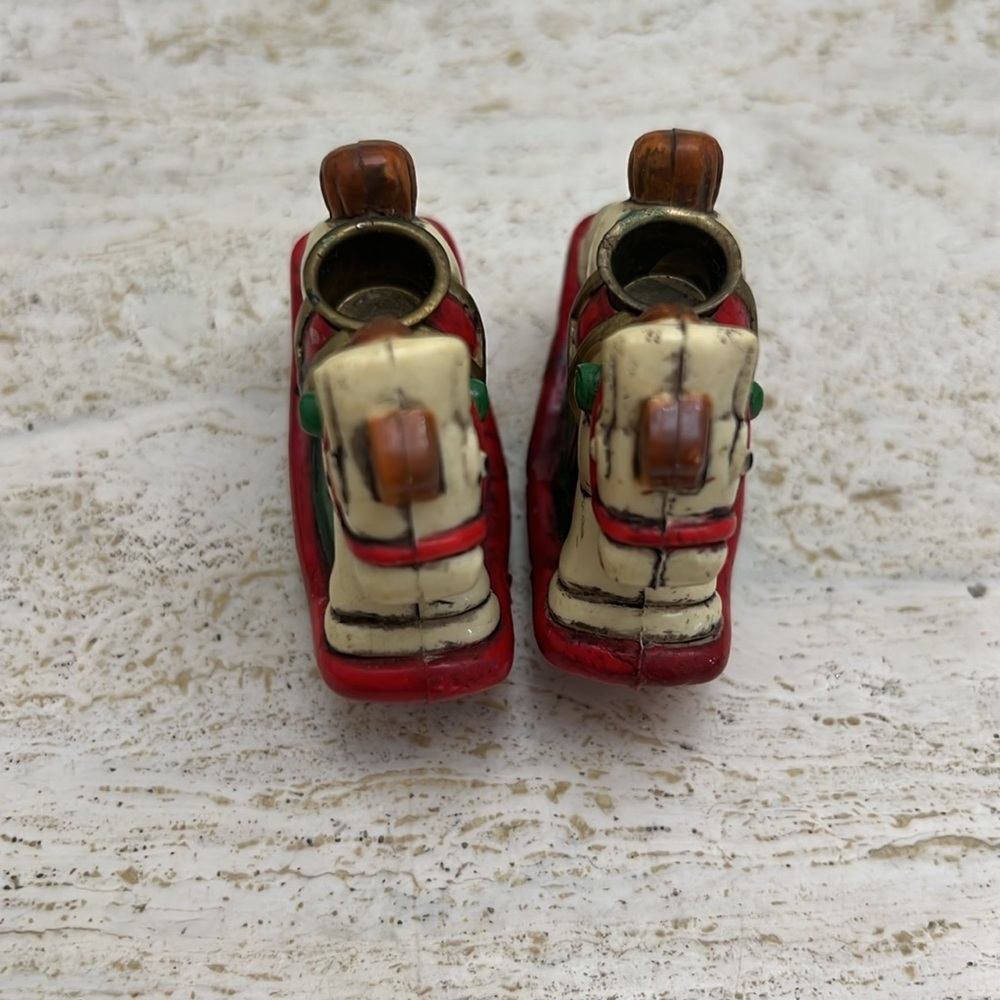 Vintage Holiday memories collector ornament rocking horse candle holders - Picture 8 of 8